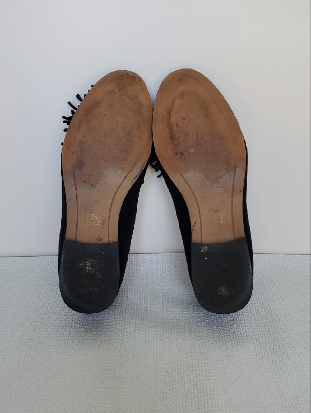 Anne Klein Black Suede Tassel Loafers - Picture 8 of 8